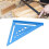 7 Inch Aluminum Triangle Ruler Woodworking Rafter Square Blue 14