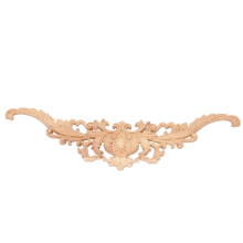 2X Vintage Plant Wood Carved Corner Applique Decorate Frame Cabinet Fireplace Door Furniture Decorative Wooden Figurines