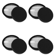 4-Pack HEPA Vacuum Replacement Filters for AFNOP Acevac11 Cordless Cleaner with 4 Sponge Sets