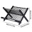Foldable and Easy to Drain Bowl and Tray Rack, Kitchen Multi-Purpose Storage Rack, Tableware Bowl and Tray Storage Rack White 7