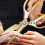 Kitchen Scissors - Gradient Gold Strength Scissors - Multi-Function Fish Scale Cutting Chicken Bone Duck Bone 3