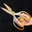 Kitchen Scissors - Gradient Gold Strength Scissors - Multi-Function Fish Scale Cutting Chicken Bone Duck Bone 6