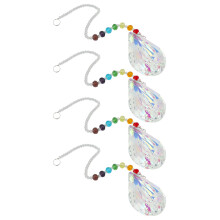 4X Sun Catcher Feng Shui Crystals Window Large Ab Drop Prism Home Decoration