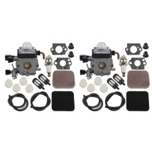 2X FS85 Carburador FS80 para FS75 FS80R FS85 FS85R FS85T FS85RX Recortadora de Hilo Weedeater C1Q-S97 Carburador with Kit de Recarga de