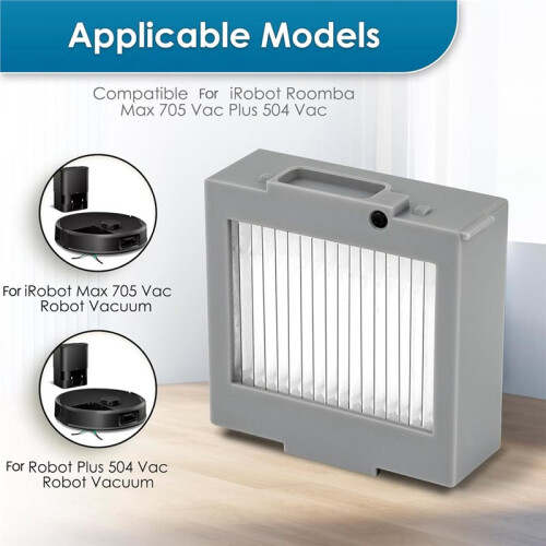 5-Pack Max 705 Vac HEPA-Filter för  Max 705 Vac Robotdammsugare, Filter för Behållare 2