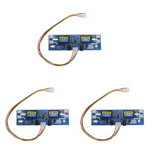 3X Avt4029 Universal Inverter Replacement Ccfl Inverter Lcd Monitor 4 Lampa 10-29V för 15-22 Tum Bred Skärm med 6-Stiftskabel