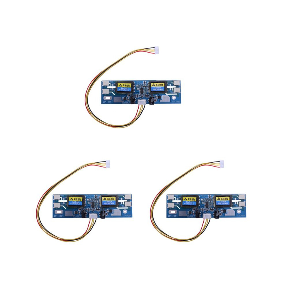 3X Avt4029 Universal Inverter Ccfl Inverter Lcd Monitor 4 Lamp 10-29V For 15-22 Inch Wide Screen With 6Pin Cable 6033952787419