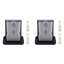 2X Support de Fiche pour Fiches Anderson 175A Base de Panneau avec Cache Anti-Poussière Support de Fixation de Connecteur à Courant Élevé