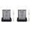 2X Plug Holder for Anderson Plugs 175A Panel Base with Dust Cover High Current Connector Fixing Bracket 1