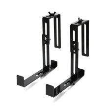 2 Pcs Balcony Railing Hanging Flower Pot Hook Planter Hanger Adjustable Holder Wall Pots Outdoor Metal Bracket