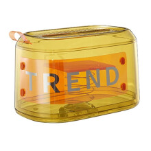 Automatic Lifting Paper Box Desktop Plastic Carton Paper Napkin Storage Rack Restaurant Coffee Table Decoration Yellow