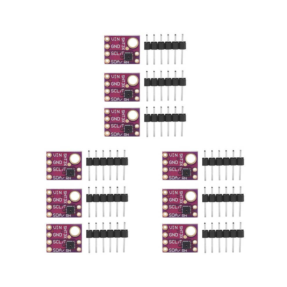9Pcs Sht31-D Temperature Humidity Sensor Digital Output Sensor Module Iic I2c Interface 3.3V For Raspberry Pi 4711790658826