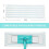 2pcs Mop for  XL Mop Flat Replacement Microfiber Spare Mop Vacuum Cleaner Replacement Accessories 7