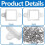 80-Pack H705 LED Light Mounting Bracket Set with Screws, Waterproof Outdoor Light Clips 3