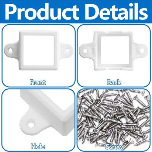 80-Pack H705 LED Light Mounting Bracket Set with Screws, Waterproof Outdoor Light Clips 2