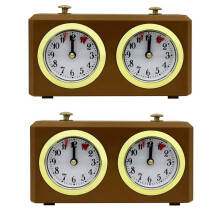 2X Mechanical Chess Clock Analog for Chess Game Timer Clock Official Clocks Timers No Battery Needed