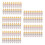 100 Pcs RCA Plug Audio Video Locking Cable Connector Gold Plated 1