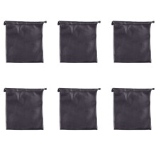 6X PU Leather Soft Storage Bag Pouch Case for Around Earphone AE TP-1 DJ Headphone Black