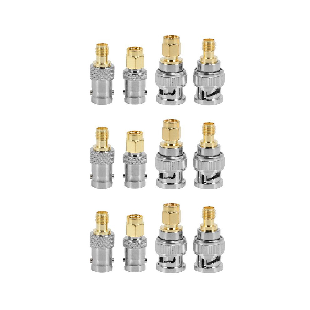 Photos - Other Hand Tools 12Pcs BNC to SMA Type Male Female RF Connector Adapter Test Converter Kit Set