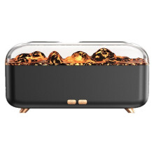 300ml  Volcanic Lava Essential Oil Aroma Diffuser Machine Small Household USB Fragrance Diffuser Flame Humidifier A