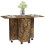 Homcom HOMCOM Folding Dining Table for 4-6 Drop Leaf Table on Wheels Rustic Brown 2