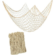 2 PCS Fish Net Decorations, 80 X 40 Inch, Ocean Themed Party Decor Beach, Nautical Wall Hanging Fishing Net for Bedroom