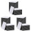 105 Pieces Square Sublimation Coaster Sublimation Blank Cup Mat Blank Rubber Coasters for DIY Home Kitchen Decor 2