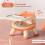 Dining Chair, Chair Backrest Learning to Sit on A Small Stool, Detachable Children'S Table 2