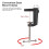 1/4 ST-01 Bracket Flexible Foldable Desk Mount Stand Ballhead Adapter for Fill Light LED Ring Light 5