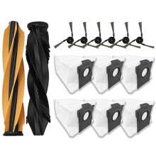 For D20 Pro / D20 Pro / MOVA Z60 Ultra Roller Complete Main Side Brushes Dust Bags Accessories