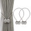 Magnetische Vorhanghalter Silbergrau 2er-Pack   2er-Pack 2