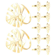 Wedding Decor Leaf Napkin Ring Tropical Napkin Holder Turtle Leaf Napkin Buckle Table Towel Buckles Ornament
