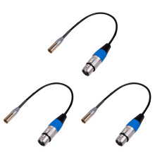3X REXLIS Cable Adaptador XLR Macho A XLR Hembra de 1FT, Cable de Video XLR A XLR de 3 Pines, para CáMara BMPCC 4K BMPCC 6K