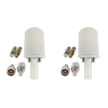 2X Mesh Dual Polarization 5G Antenna Feed Horn 1700-4200MHz WiFi 3G 4G 5G Parabolic Dish Reflector 2x 32dBI Only Feed