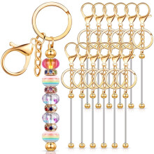12 PeçAs de Barras de Chaveiro MiçAngas para MiçAngas Chaveiro em Branco Chaveiro com MiçAngas para Chaveiro Projetos DIY Pingente Dourado