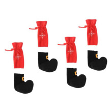 Christmas Furniture Socks Chair Leg Cover Floor Protectors Xmas Feet Sleeve Decor Santa Table Leg Chair Foot Covers