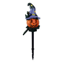Lanterna Solar de Abóbora para Halloween Luz Externa Luz Atmosférica Luz de Resina À Prova D'Água Adequada para Jardim de Pátio