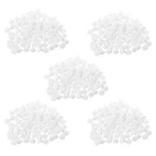 500 Pcs Décoration de Meubles de Maison 5 mm Couvercle de Forage de Trou en Plastique Blanc