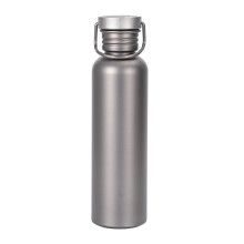 750ml Titanium Water Bottle Outdoor Camping Supplies Tourism Sports Cycling Hiking Camping Water Bottle with Cup Sleeve