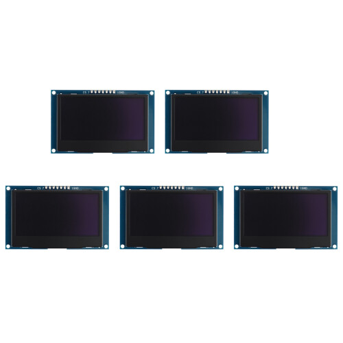 5X Módulo de Exibição OLED de 2,42 Polegadas 12864 128X64 IIC I2C SPI Tela LCD Serial para C51 STM32 (Fonte Branca)