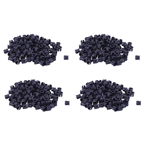 400 Pieces Black Plastic 5mm LED Clip Holder Display Panel Mount Cases