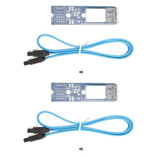 2X M2  Adapter Konvertera Kort BM KEY M.2 NGFF  SSD Till 7Pin Adapter Board Card Support 2242 2260 2280 Main Board
