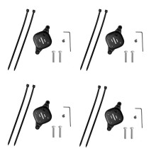 4X Plastic Case for Tag Protective Sleeve Skin Cover Bike Mount Bracket Attachment Sleeve