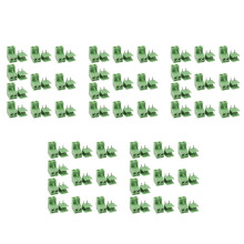 50 Stk. 5,08 mm Raster, 2-Polig, Steckbar, Schraubanschluss, Leiterplattenklemmenblock, Rechtwinklig