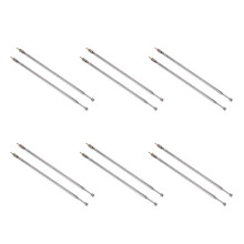 6 Pair 62.5cm 24.6 inch 4 Section Telescopic Stainless Steel AM FM Radio Universal Antenna