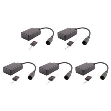 5X Portable 3 Pins XLR Wireless Remote Control Receiver for Smoke Fog Machine DJ Stage Controller Receptor Fogging 400W