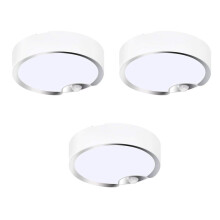 3X Motion Sensor Ceiling Lights Battery Powered Indoor / Outdoor LED Ceiling Lights for Corridor Laundry Room