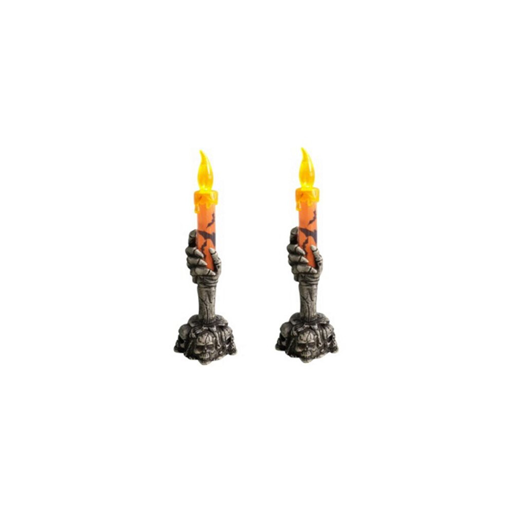 Halloween Decorative Lights Decoration Props Skeleton Hand Holding Candle Lights Led Electronic Pumpkin Lights A 6031061449921