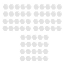 60 Piezas Acrílico Transparente Hexagonal Tarjetas de Lugar en  Decoración de Boda para Números de Mesa Nombre de Invitado