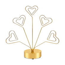 Arbre d'affichage de cartes de table en bois, avec-L'amour en or